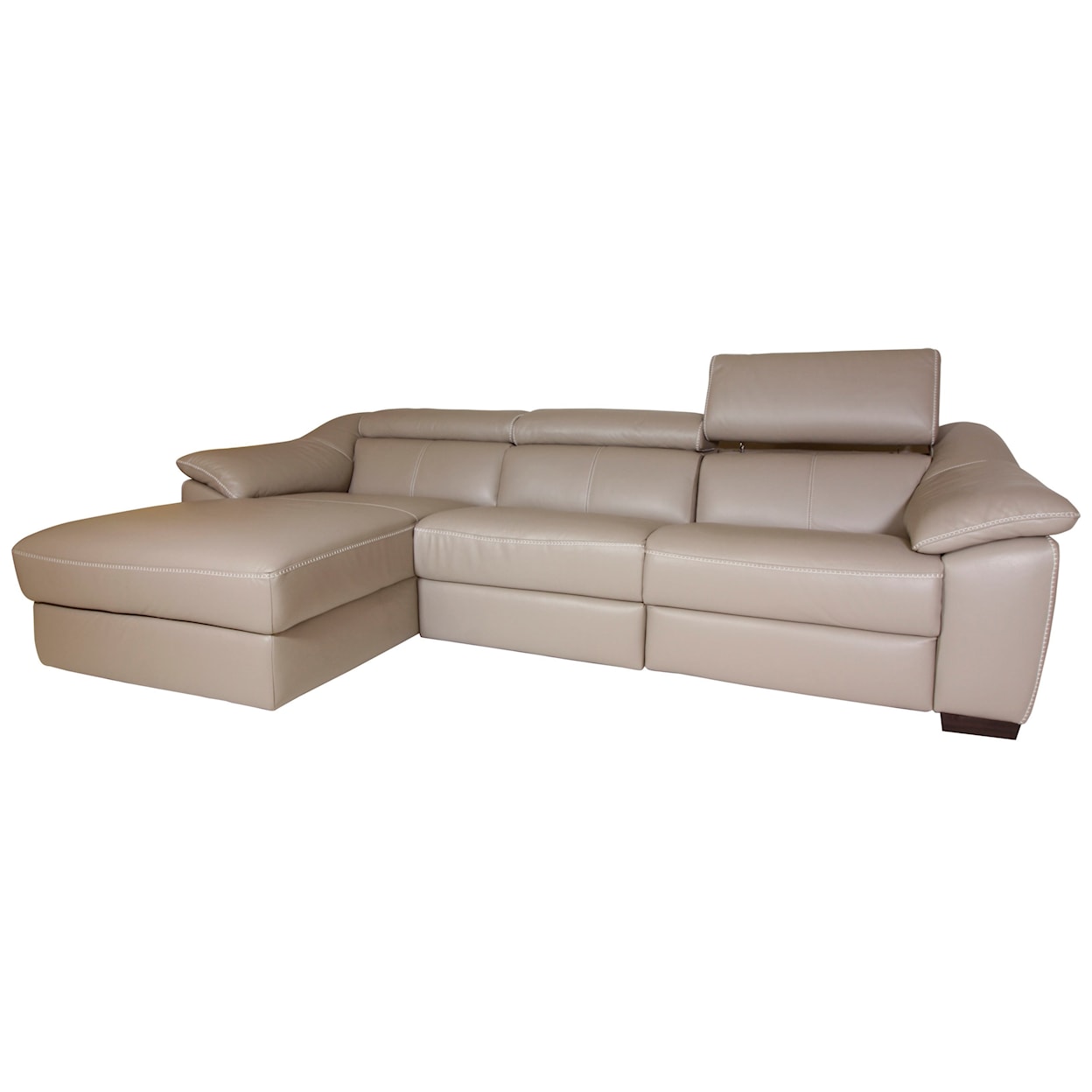 Natuzzi Editions 100% Italian Leather 3-Piece Power Reclining Sectional