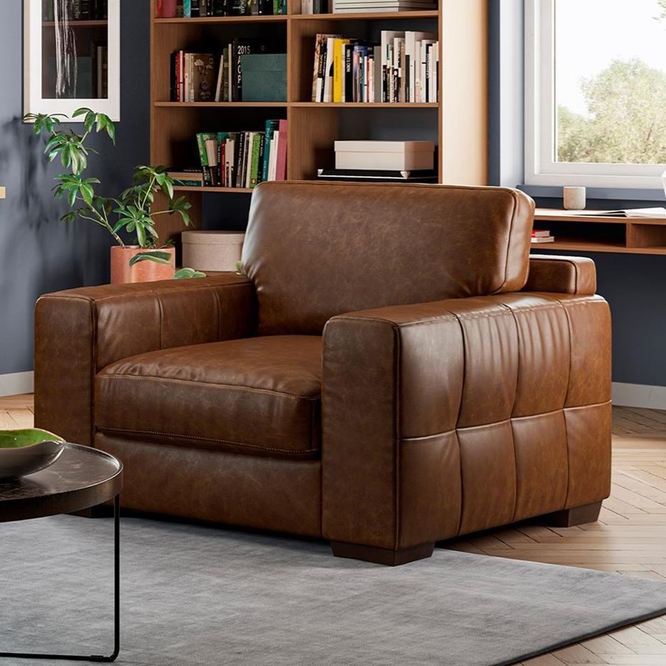 Natuzzi Editions Top Grain Italian Leather C123-003