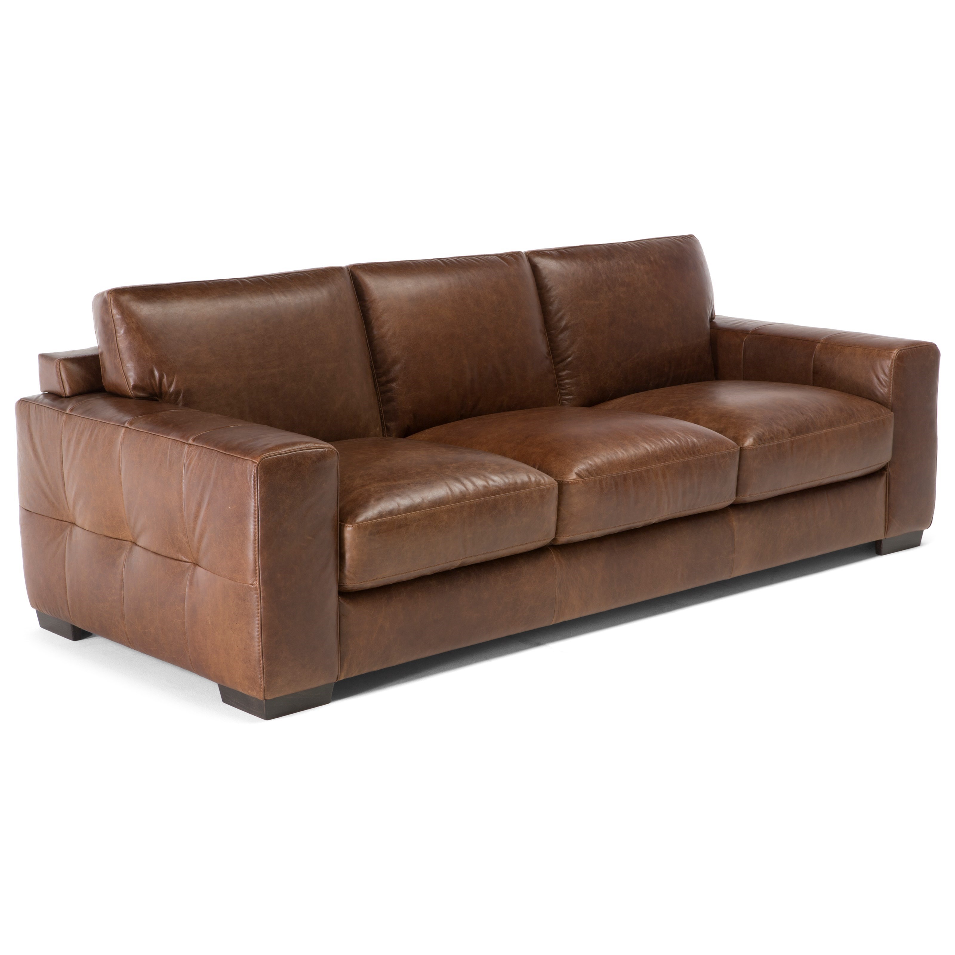 Natuzzi Editions Top Grain Italian Leather C123-064 Contemporary