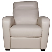 Leather Power High Leg Recliner