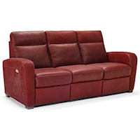 Leather Dual Power Reclining Sofa
