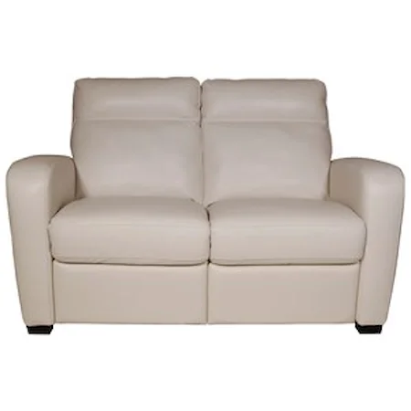 Leather Power Reclining Loveseat