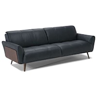 Mid-Century Modern Sofa with Wood Panel Sides