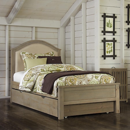 Twin Bailey Upholstered Bed with Trundle