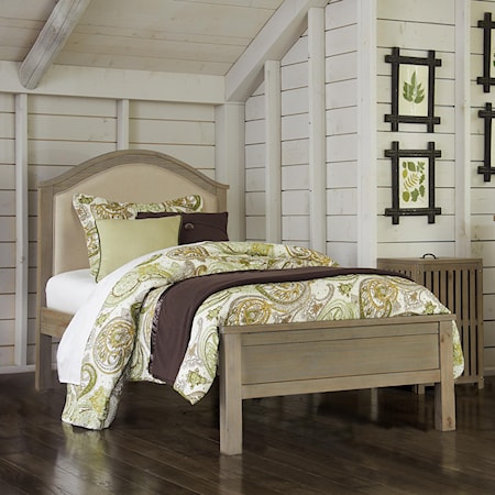 Twin Bailey Arch Upholstered Bed