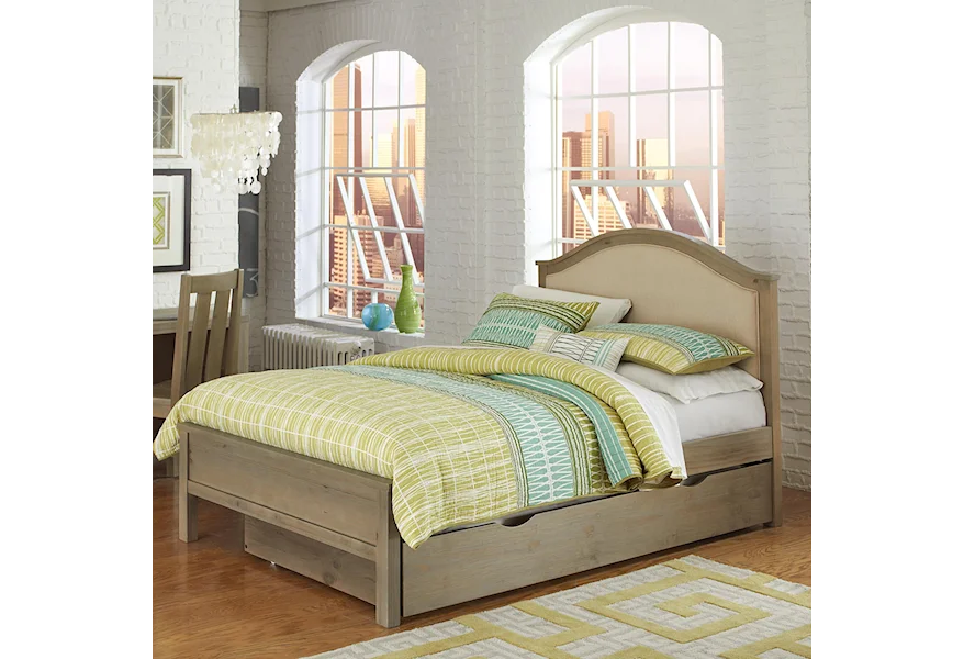 Highlands Full Bailey Upholstered Bed with Trundle by NE Kids at Stoney Creek Furniture 
