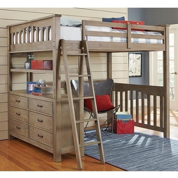 Hillsdale Kids Highlands 10070N Mission Style Twin Loft Bed