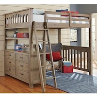 Mission Style Twin Loft Bed