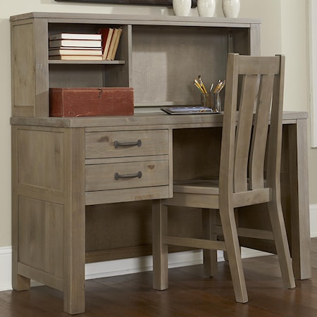 Youth Shell Desk and Hutch
