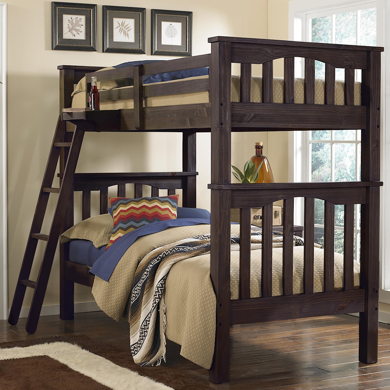 Hillsdale Kids Highlands Twin Over Twin Harper Bunk Bed