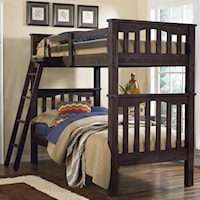 Mission Style Twin Over Twin Harper Bunk Bed