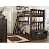 Hillsdale Kids Highlands Twin Over Twin Harper Bunk Bed With Storage