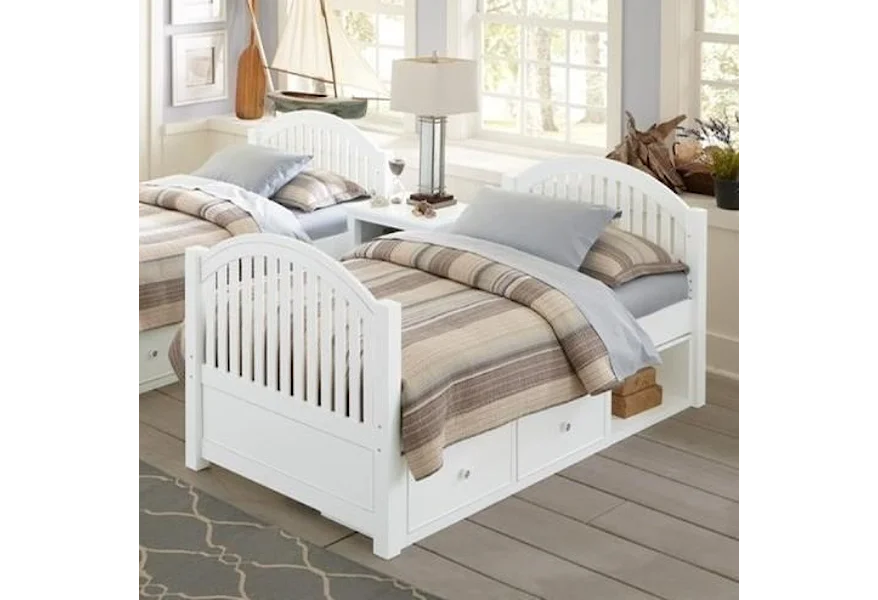 Lake House Adrian Twin Bed + Storage by NE Kids at Stoney Creek Furniture 
