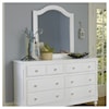 Hillsdale Kids Lake House 8 Drawer Dresser + Arched Mirror