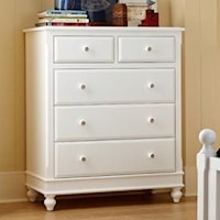 5 Drawer Chest of Drawers with Secret Drawer