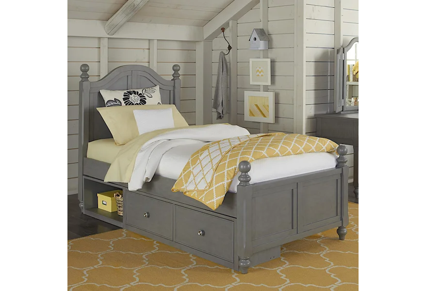 Lake House Twin Bed and Storage Unit by NE Kids at Stoney Creek Furniture 