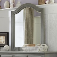 Beveled Edge Mirror with Arched Frame