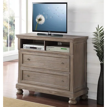 2 Drawer Media Chest Console