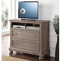 2 Drawer Media Chest Console