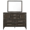 New Classic Furniture Andover Dresser and Mirror Set