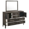 New Classic Furniture Andover Dresser and Mirror Set