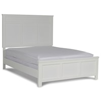 Transitional Full Panel Bed with Decorative Molding