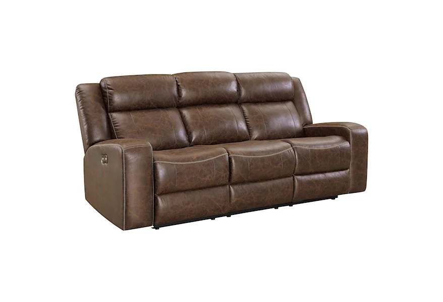 Atticus Dual Recliner Sofa by New Classic at Dream Home Interiors