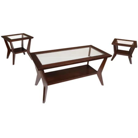 Cocktail Table and 2 End Tables Occasional Group
