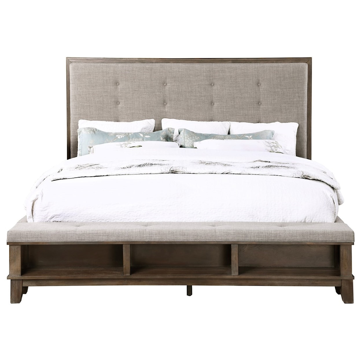 New Classic Furniture Cagney California King Upholstered Bed