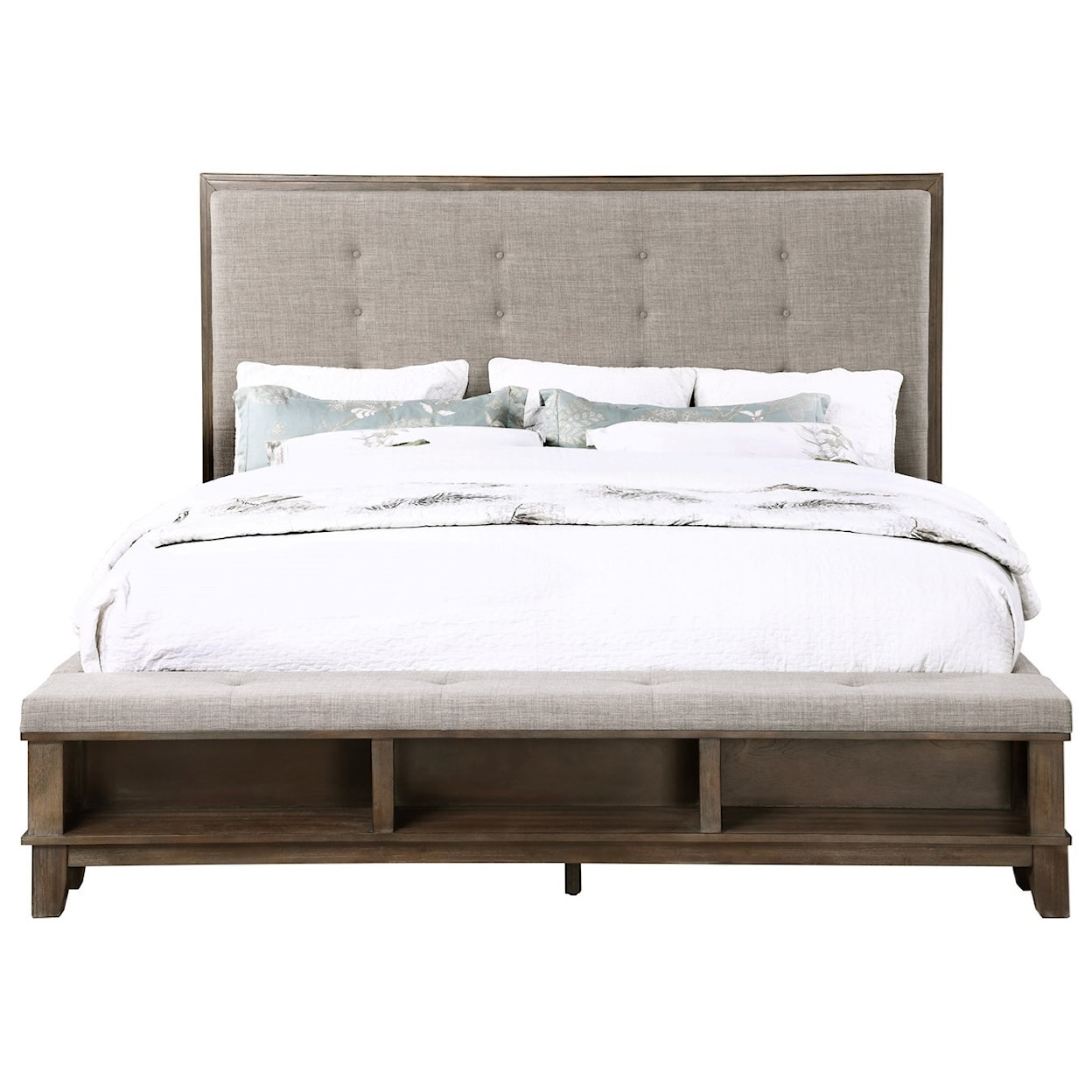 New Classic Cagney King Upholstered Bed