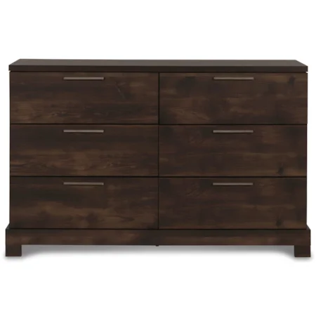 Rustic Six Drawer Dresser