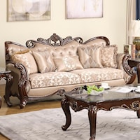 Traditional Sofa with Button Tufting