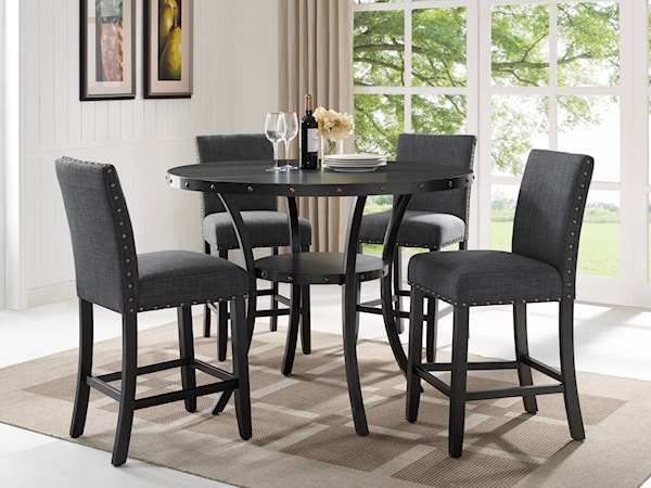 5-Piece Counter Table and Chair Set