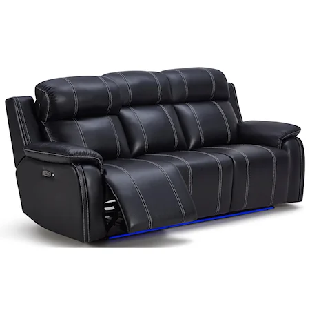 Power Dual Recliner Sofa with Pillow Arms