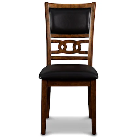 Contemporary Dining Side Chair with Upholstered Seat