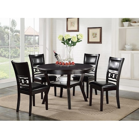 Dining Table and Chair Set with 4 Chairs