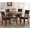 New Classic Gia GIO BROWN 5 PC DINING SET | .