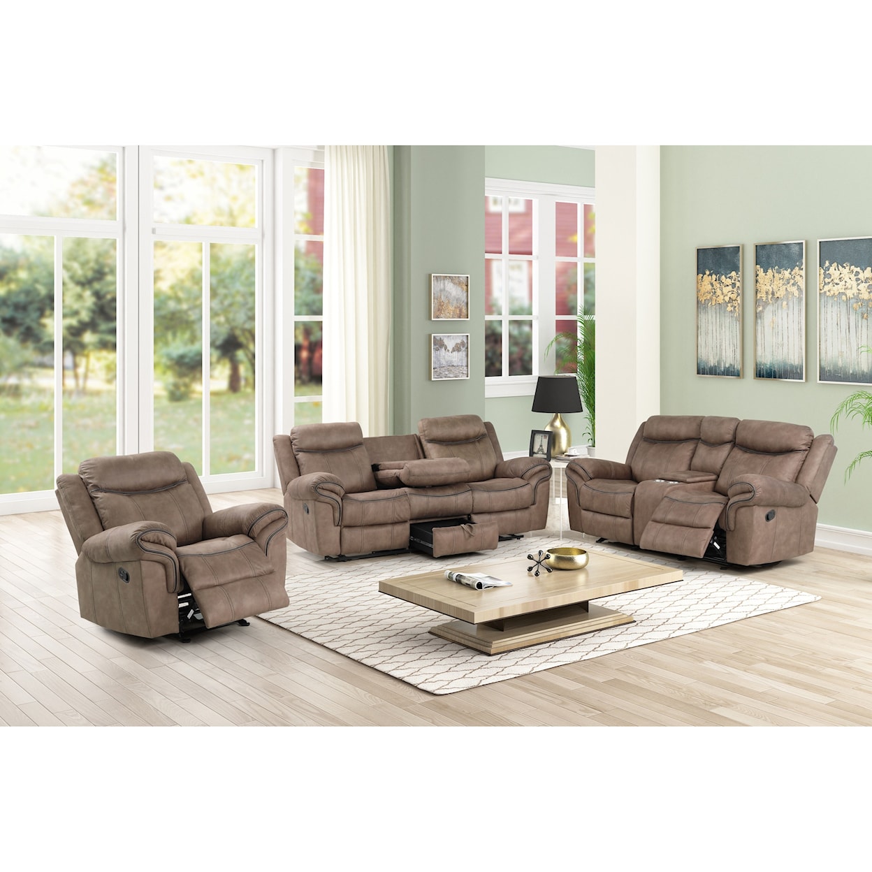 New Classic Harley Glider Reclining Loveseat