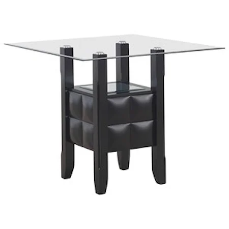 Transitional Square Counter Height Dining Table