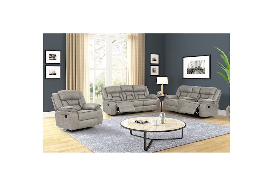 plast skraber nyhed New Classic Roswell Casual Reclining Sofa with Drop Down Center Cushion |  Wilson's Furniture | Reclining Sofa