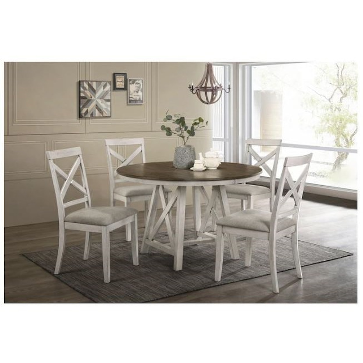 New Classic Furniture SOMERSET 5-Piece Table and Chair Set