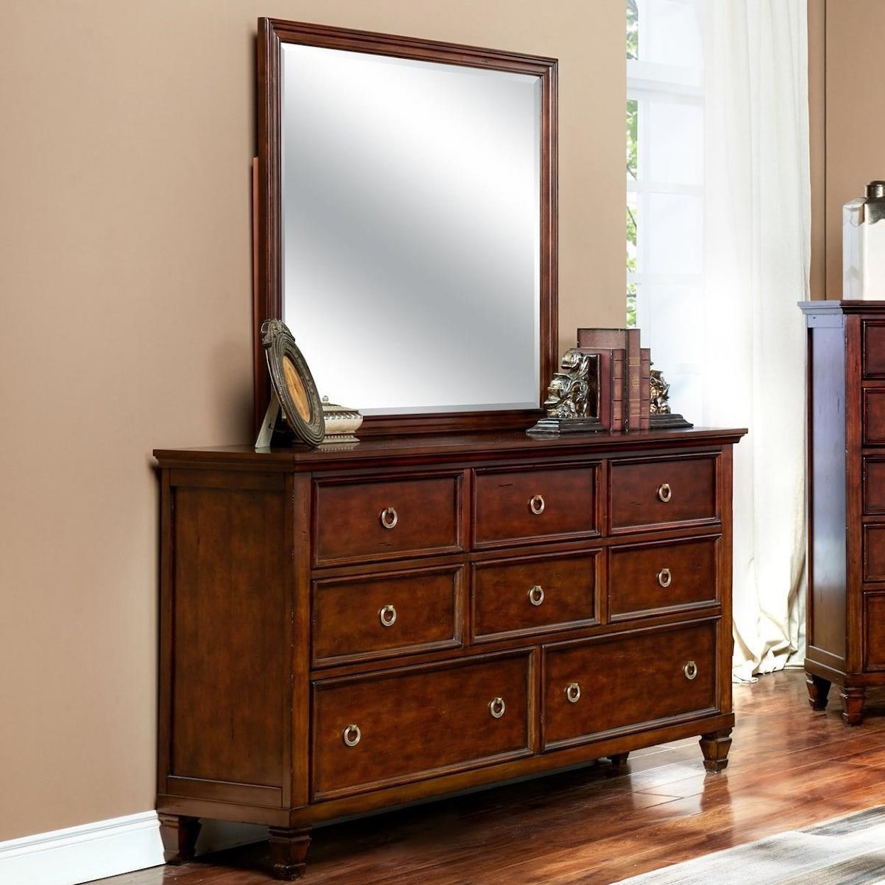 New Classic Tamarack Dresser and Mirror Set