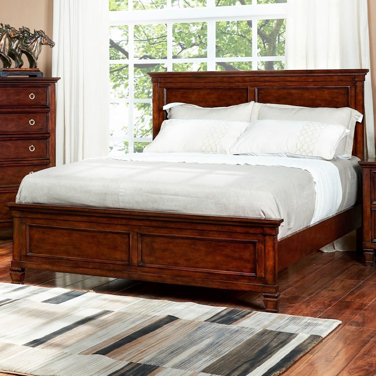 New Classic Furniture Tamarack Queen Panel Bed
