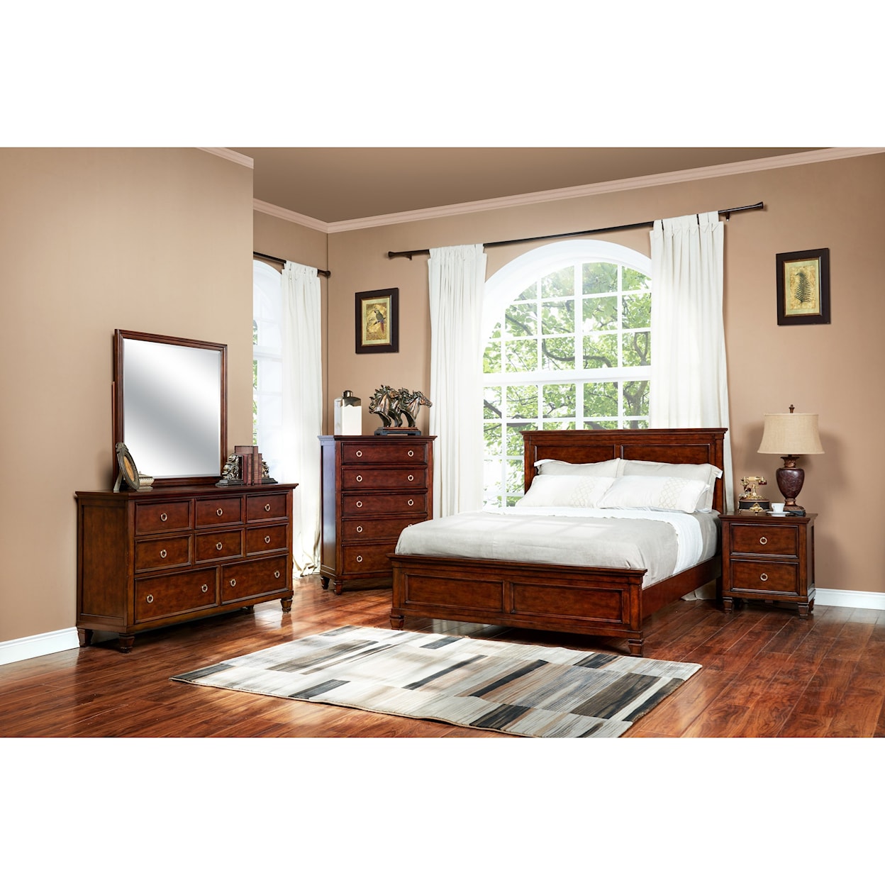 New Classic Furniture Tamarack Queen Panel Bed