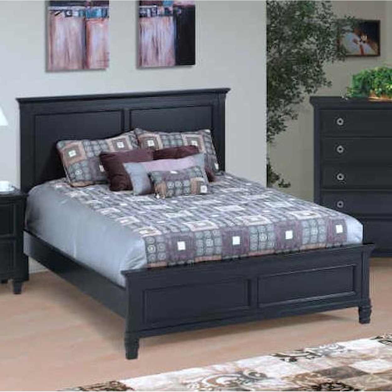 New Classic Furniture Tamarack Queen Panel Bed