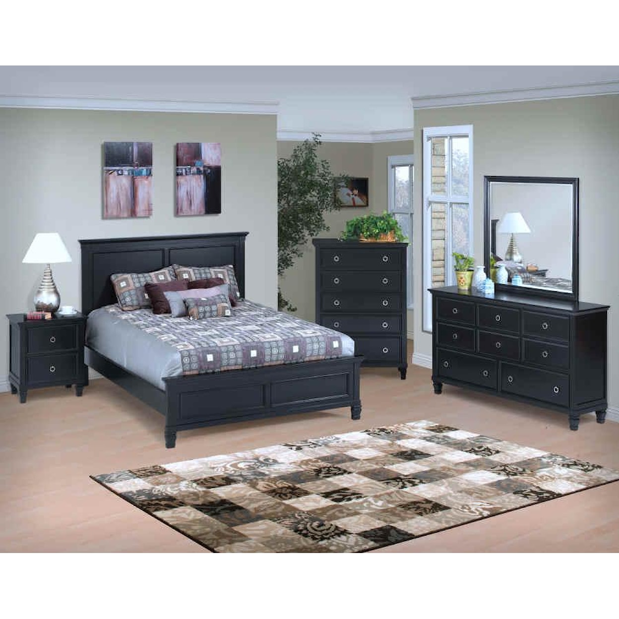 New Classic Tamarack Queen Panel Bed