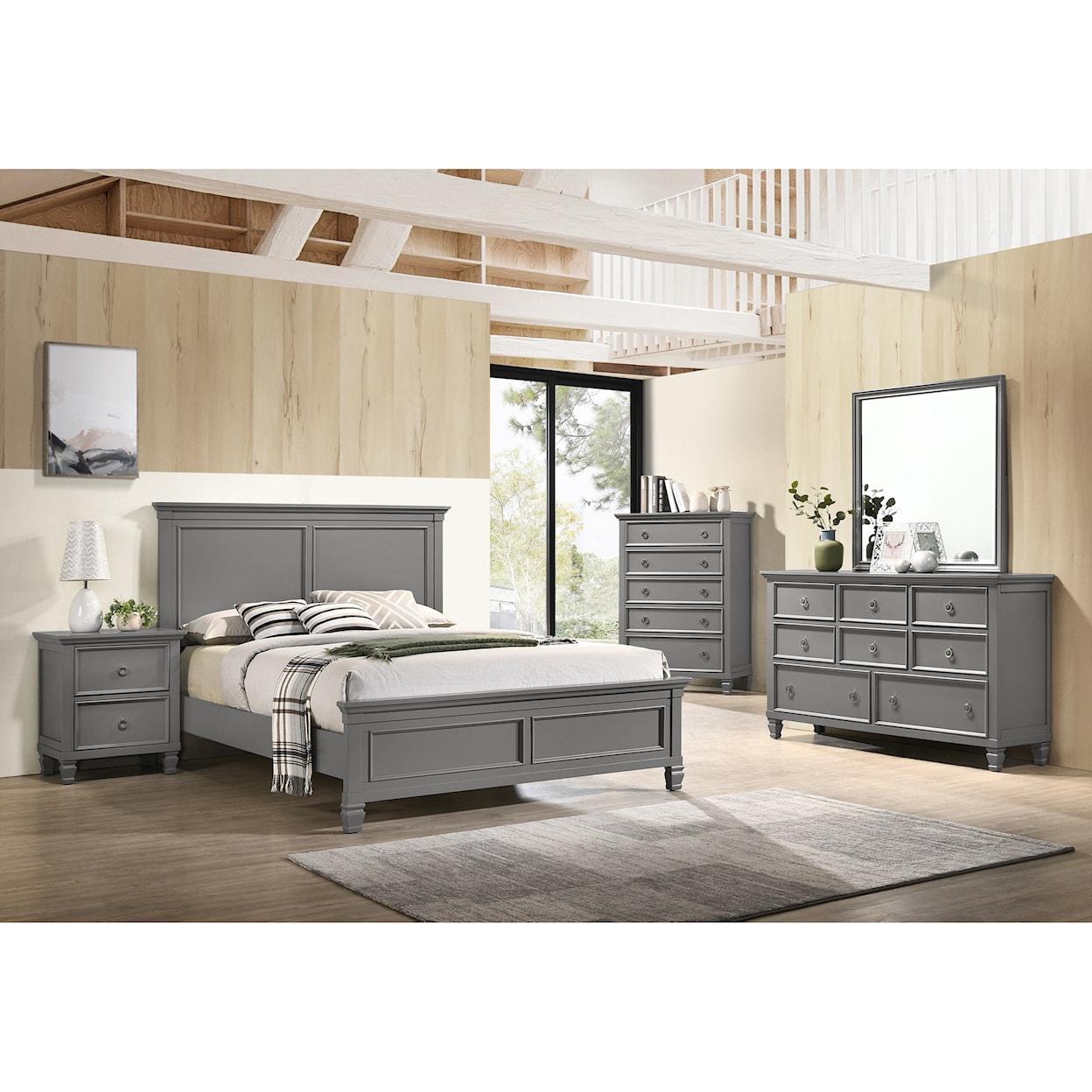 New Classic Furniture Tamarack Cal King Bedroom Group