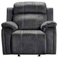 Glider Recliner with Pillow Arms