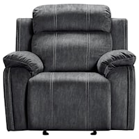 Power Glider Recliner with Pillow Arms