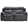 New Classic Tango Reclining Console Loveseat